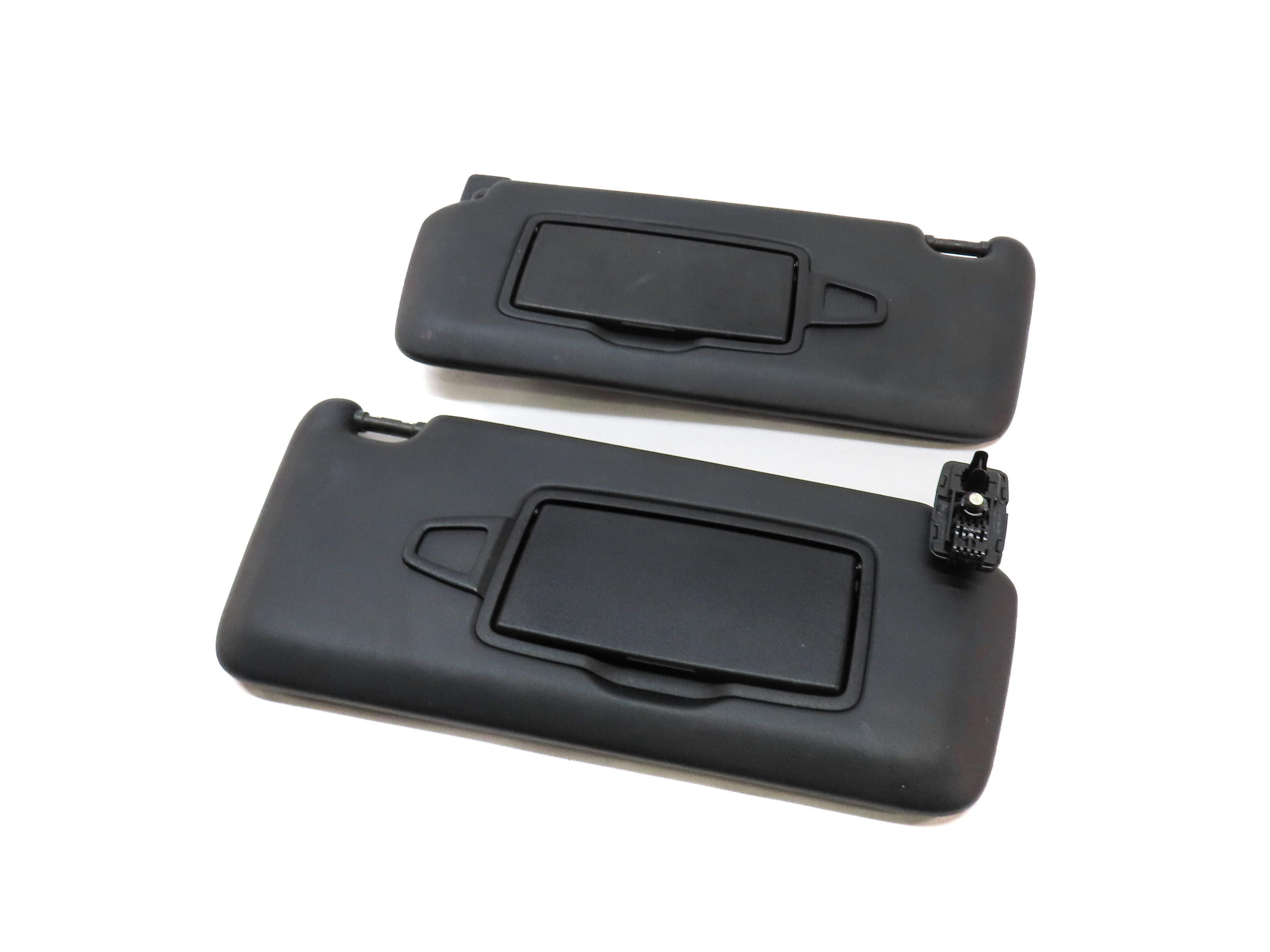 14-20 MERCEDES CLA GLA CLASS (C117 X156) FRONT LEFT & RIGHT SUNVISOR SET (BLACK) — exact item pictured